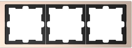 Рамка универсальная Schneider Electric Merten D-Life 3-м. металл шампань  картинка